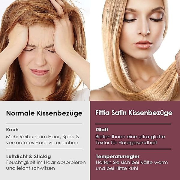 BYSURE Kissenbezug, (2 Stück), Seidenkissenbezug aus günstig online kaufen