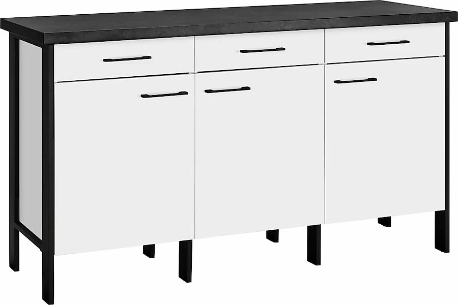 OPTIFIT Unterschrank "Tokio", 158 cm breit, mit Stahlgestell, mit Vollauszu günstig online kaufen