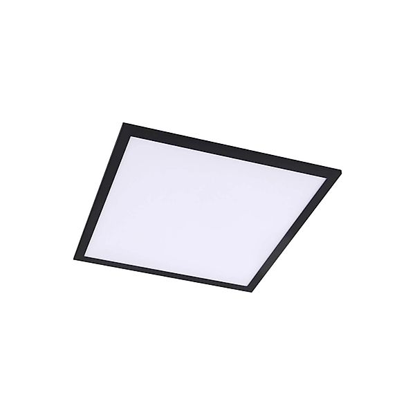 Lindby LED Deckenleuchte LED Panel Enhife 10023726 Modern in Schwarz 1-flam günstig online kaufen
