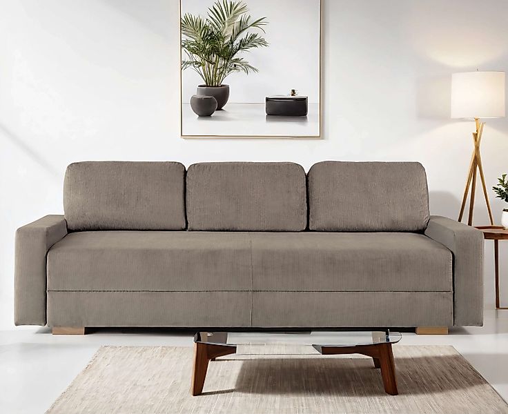 INOSIGN 3-Sitzer SHERIDIAN Schlafsofa mit Bettkasten, günstig online kaufen