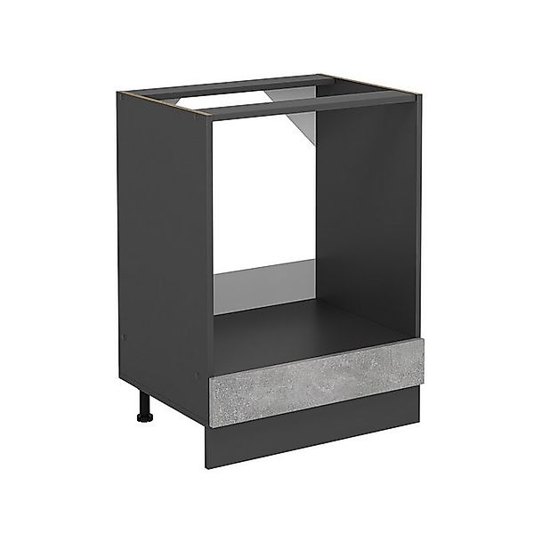 Vicco Herdumbauschrank R-Line, Beton/Anthrazit, 60 cm günstig online kaufen