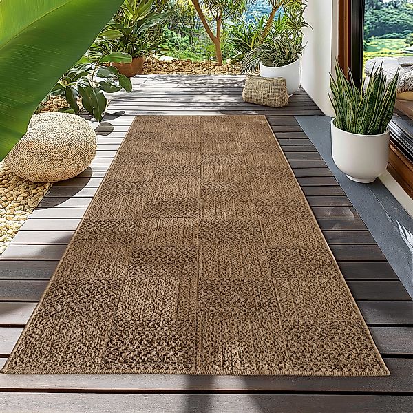 Teppium Teppich Natürlicher Jute-Optik Outdoor-Stil, Rechteckig, günstig online kaufen