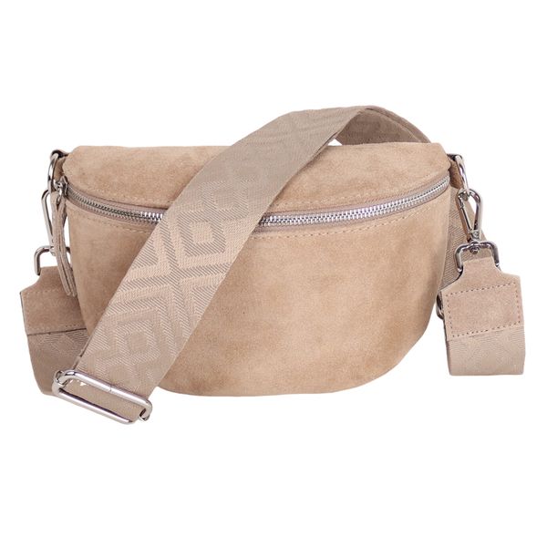MIRROSI Bauchtasche Damen, Veloursleder, Made in günstig online kaufen