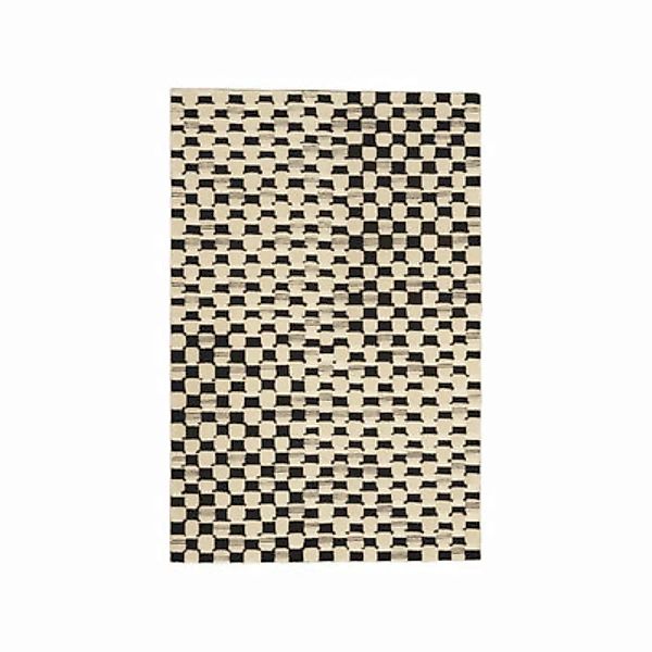 Teppich Damier textil schwarz / 170 x 240 - Maison Sarah Lavoine - Schwarz günstig online kaufen