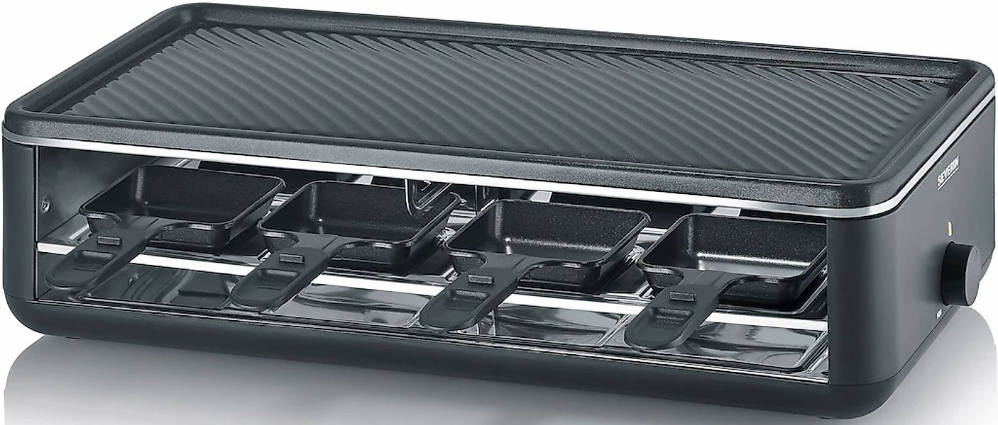 Severin Raclette "Black Line Lite RG 2365" 8 Stk. Raclettepfännchen 1.400 W günstig online kaufen