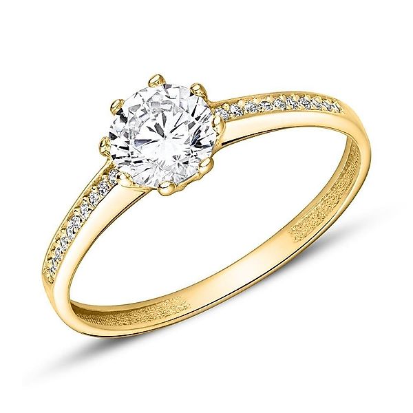JEWLIX Goldring JEWLIX Verlobungsring 375er Gelbgold günstig online kaufen