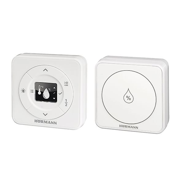 Hörmann Klimasensor-Set HKSI-1 und HKSA für Garagentor-Antriebe Weiß günstig online kaufen