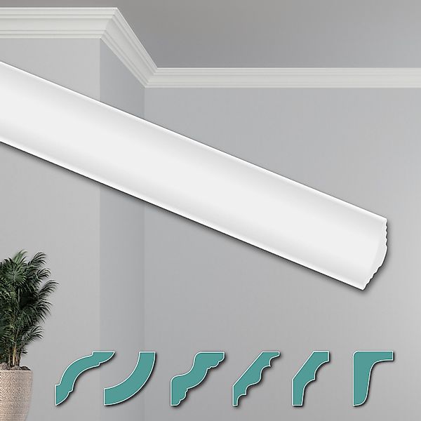Hexim Deckenleiste ZG1, 2 Meter / günstig online kaufen