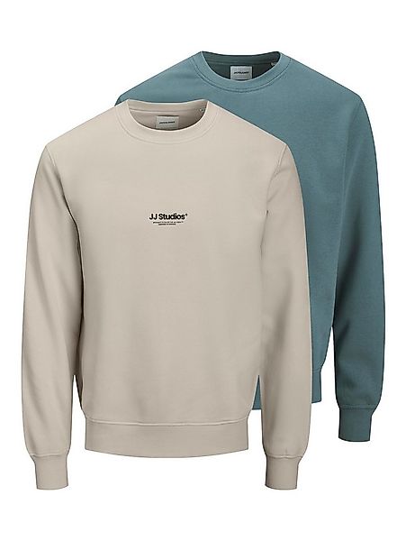 Jack & Jones Sweatshirt JJESOHO SWEAT CREW NECK 2PK MP (Packung, 2-tlg) günstig online kaufen