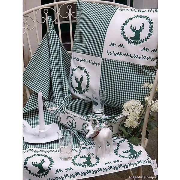 matches21 HOME & HOBBY Kissenbezüge Kissen-Bezug 30x30 cm Landhaus-Stil rot günstig online kaufen