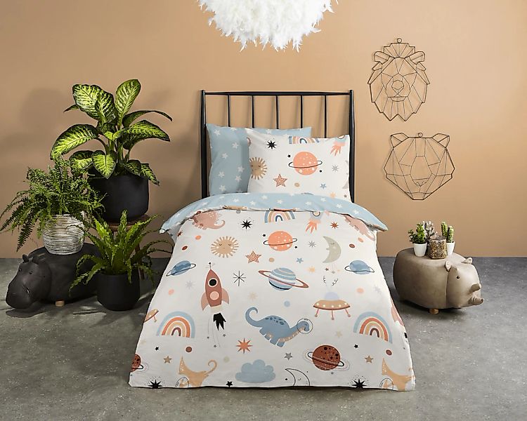 good morning Babybettwäsche »Eclips«, Baumwolle, Renforcé, 2 Teilig, Wendeo günstig online kaufen