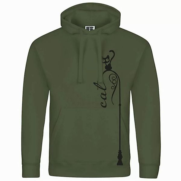 deinshirt Kapuzenpullover Herren Kapuzenpullover Katze auf Laterne Mit Prin günstig online kaufen