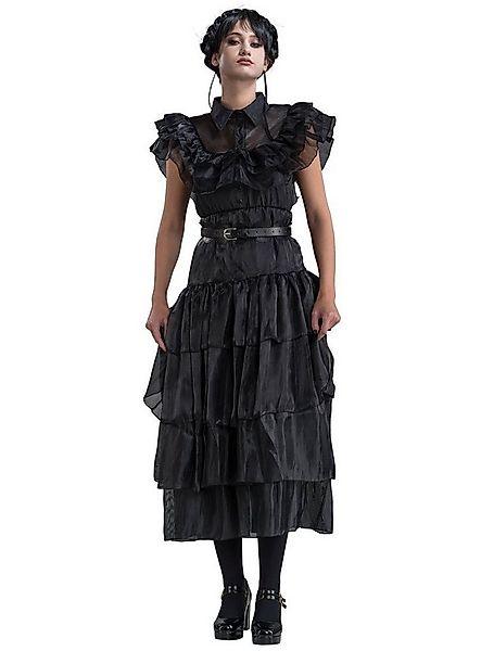 CHAKS Vampir-Kostüm Wednesday Schwarzes Ballkleid für Frauen, Das umwerfend günstig online kaufen