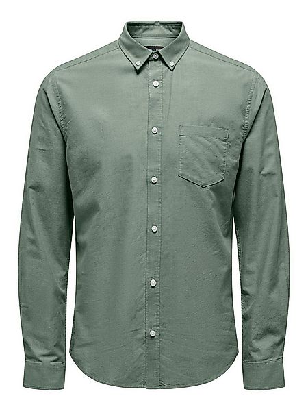 ONLY & SONS Langarmhemd Slim Fit Langarm Oxford ONSALVARO SLIM LS OXFORD SH günstig online kaufen