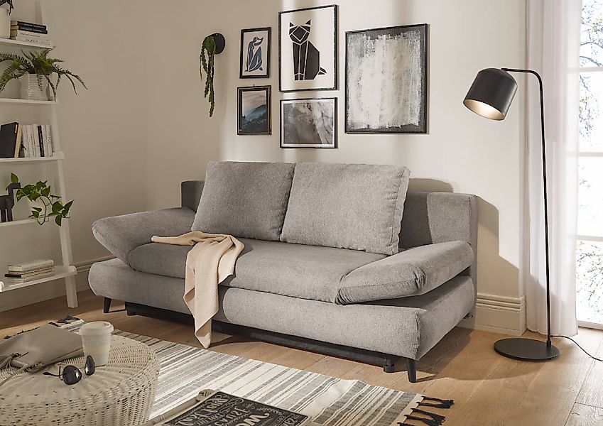 ED EXCITING DESIGN Schlafsofa "Sunny", mit Bettkasten & Armteilverstellung günstig online kaufen
