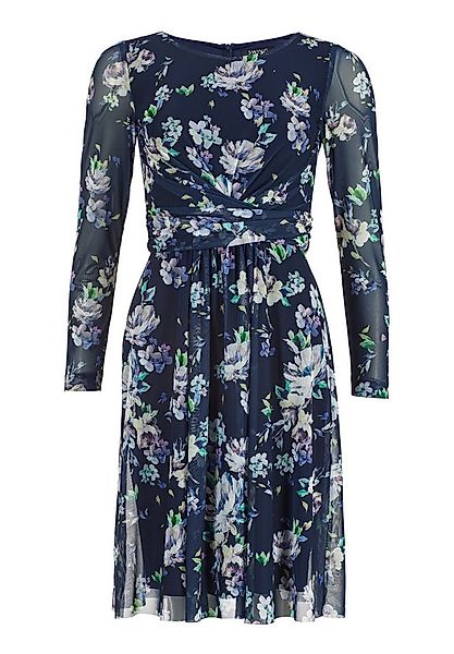 SWING Midikleid - Blumiges Kleid mit Knotendetail - luftiges Anlasskleid ge günstig online kaufen