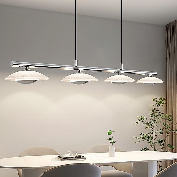 ZMH LED Pendelleuchte Esszimmer Chrom Glas günstig online kaufen