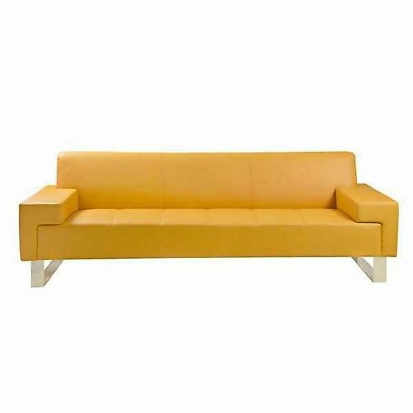 JVmoebel 2-Sitzer Gelbes 2-Sitzer Sofa Polster Wohnzimmer Couch Zweisitzer günstig online kaufen