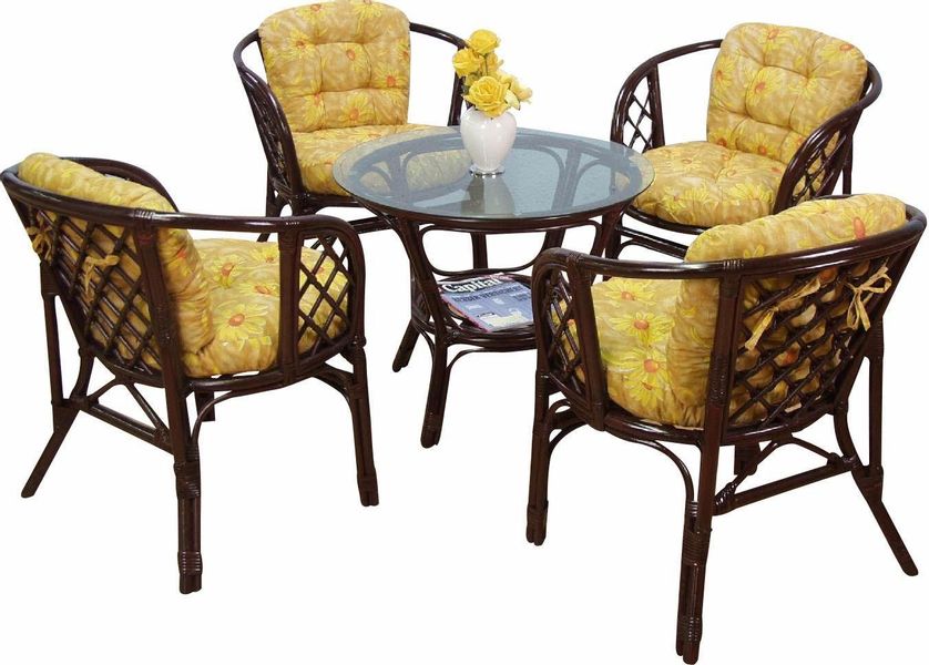 Home affaire Esstisch gemütliche Rattanmöbel ideal für Wohnraum oder Winter günstig online kaufen