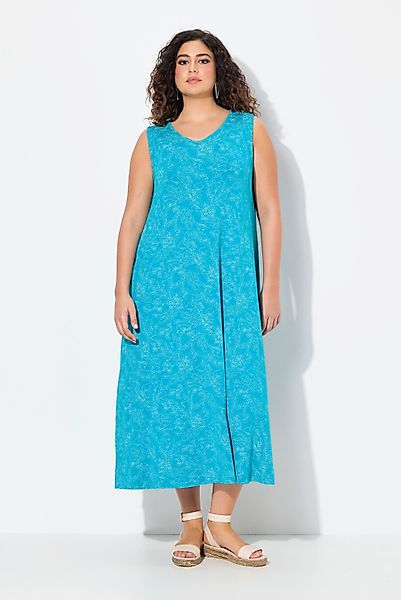 Ulla Popken Maxikleid Maxikleid gemustert A-Linie günstig online kaufen