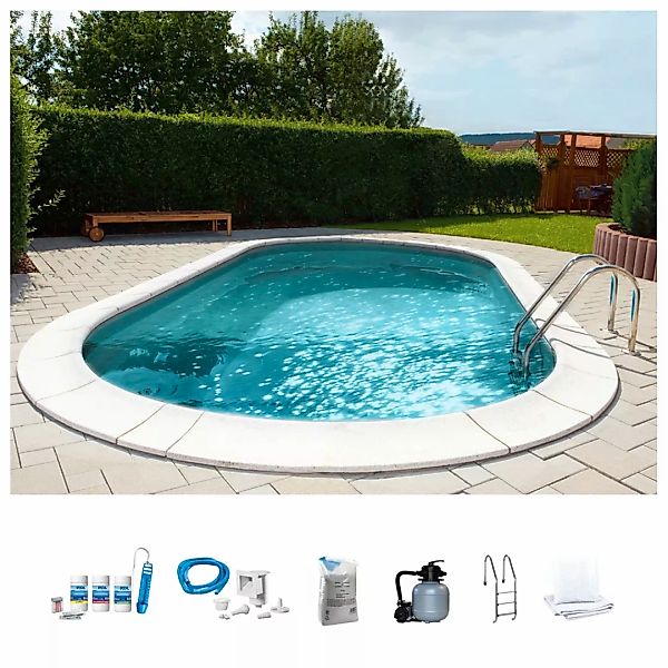 my POOL BWT Ovalpool "PREMIUM mit grauer Innenfolie", (Komplett-Set, 7 tlg. günstig online kaufen