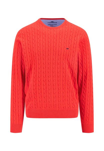 FYNCH-HATTON Strickpullover mit Logo Stickerei günstig online kaufen
