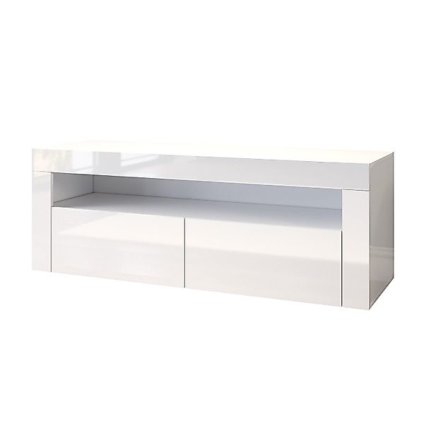 SONNI Lowboard TV Lowboard weiss Hochglanz günstig online kaufen