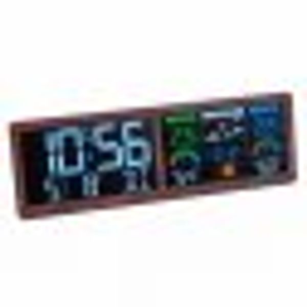 Digitale Wetterstation mit Funkuhr „Holz“ günstig online kaufen