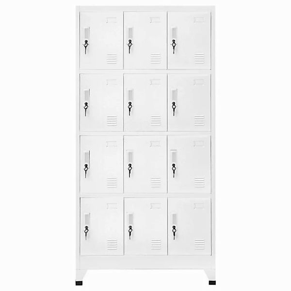 vidaXL Mehrzweckschrank Schließfachschrank mit 12 Fächern 90x45x180 cm günstig online kaufen