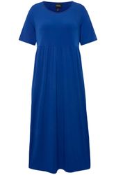 Ulla Popken Maxikleid Jerseykleid Empirenaht Rundhals günstig online kaufen