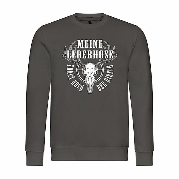 deinshirt Rundhalspullover Herren Pullover Meine Lederhose trägt noch der H günstig online kaufen