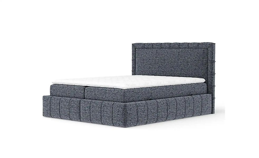 Boxspringbett mit Stauraum   ¦ blau ¦ Maße (cm): B: 207 H: 123 Betten > Kom günstig online kaufen