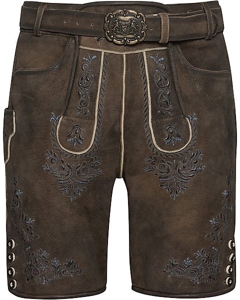 Almsach Trachtenlederhose Kurze Lederhose mit Gürtel günstig online kaufen