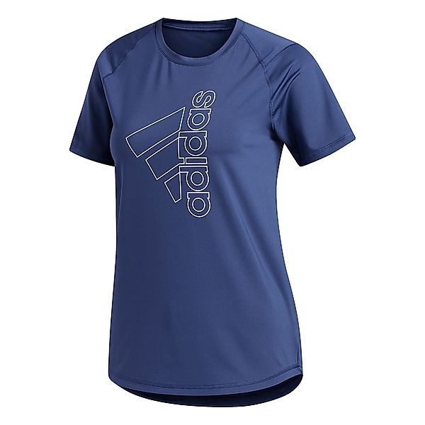 Adidas Tech Badge Of Sport Kurzärmeliges T-shirt M Tech Indigo / White günstig online kaufen