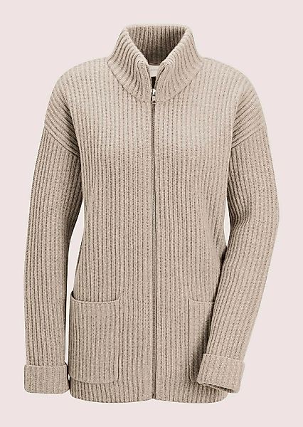 MADELEINE Strickjacke "Cardigan Weiche Wolljacke mit Reißverschluss" Grobst günstig online kaufen