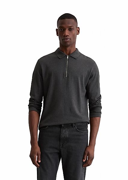 Marc OPolo Langarmshirt "mit Flachstrickkragen" günstig online kaufen