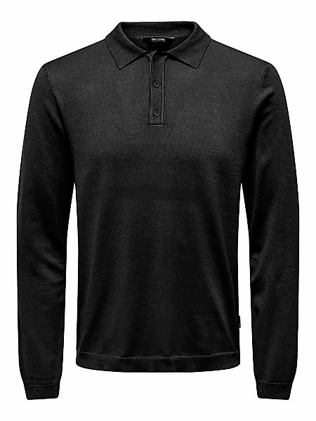 ONLY & SONS Polokragenpullover "ONSWYLER LIFE REG 14 LS POLO KNIT NOOS" günstig online kaufen