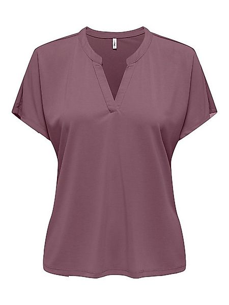 ONLY Kurzarmshirt ONLFREE LIFE S/S SPLIT TOP JRS Materialmix, regular fit günstig online kaufen