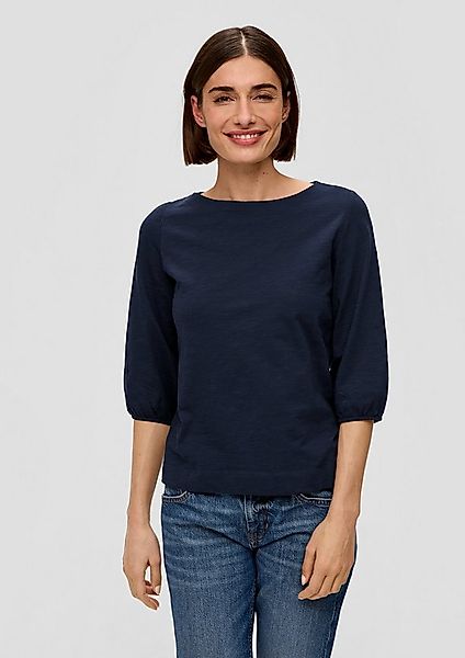 s.Oliver 3/4-Arm-Shirt T-Shirt Baumwollshirt mit Puffärmeln günstig online kaufen