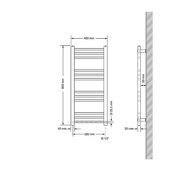LuxeBath Badheizkörper Sahara Heizkörper Handtuchtrockner Badezimmer Heizun günstig online kaufen
