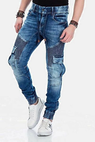 Cipo & Baxx Cargojeans Jeans mit elastischen Bündchen am Saum, CD-446 günstig online kaufen