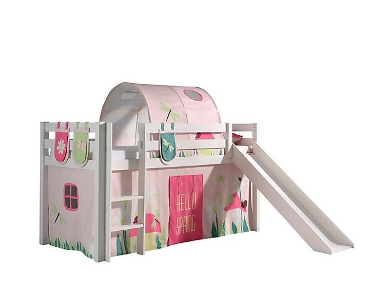 Vipack Hochbett "Pino, Spielbett massiv Kiefer, stabil gebaut, 3 Korpusfarb günstig online kaufen