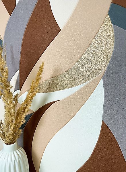 Newroom Vliestapete, Beige Tapete Modern Muster günstig online kaufen