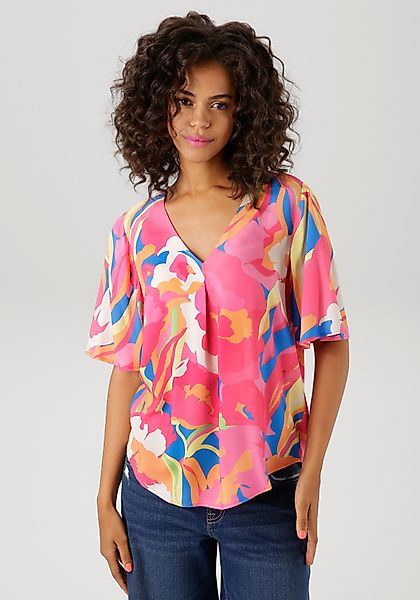 Aniston CASUAL Schlupfbluse mit fantasievollen, grafischen günstig online kaufen