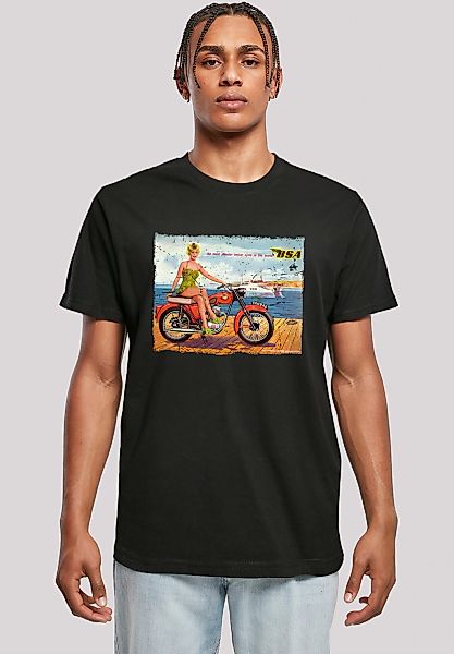 F4NT4STIC T-Shirt "BSA C15 Star 1962 Motorcycle Dockside Ad", Premium Quali günstig online kaufen