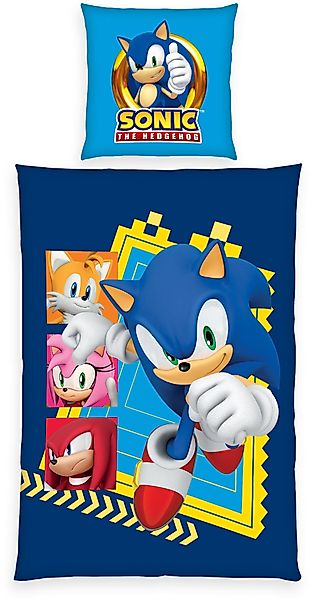 Sonic SEGA Bettwäsche Sonic, Renforcé, 2 günstig online kaufen