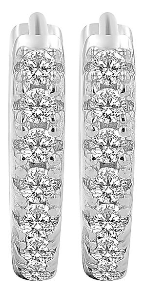 Adelia´s Klappcreolen "Damen Ohrringe – Klappcreole aus 925 Silber mit Zirk günstig online kaufen