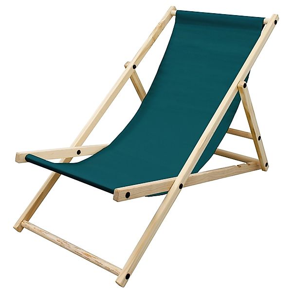ECD Germany Liegestuhl Klappbar aus Holz 3 Liegepositionen bis 120 kg Dunke günstig online kaufen