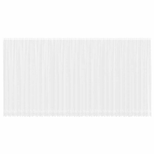 vidaXL Spitzenvorhang mit Vorhängen Weiß 900x300cm Polyester 4107851 günstig online kaufen