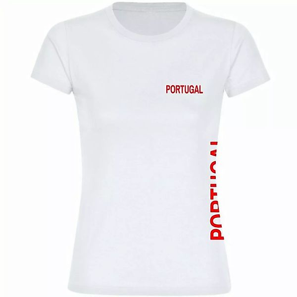 multifanshop T-Shirt Damen Portugal - Brust & Seite - Frauen günstig online kaufen